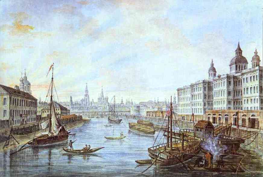The Foundling Hospital in Moscow by Fedor Alekseev, 1800